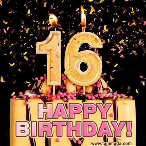 happy 16th birthday gif images|Happy 16th Birthday GIF